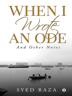cover image of When I Wrote An Ode